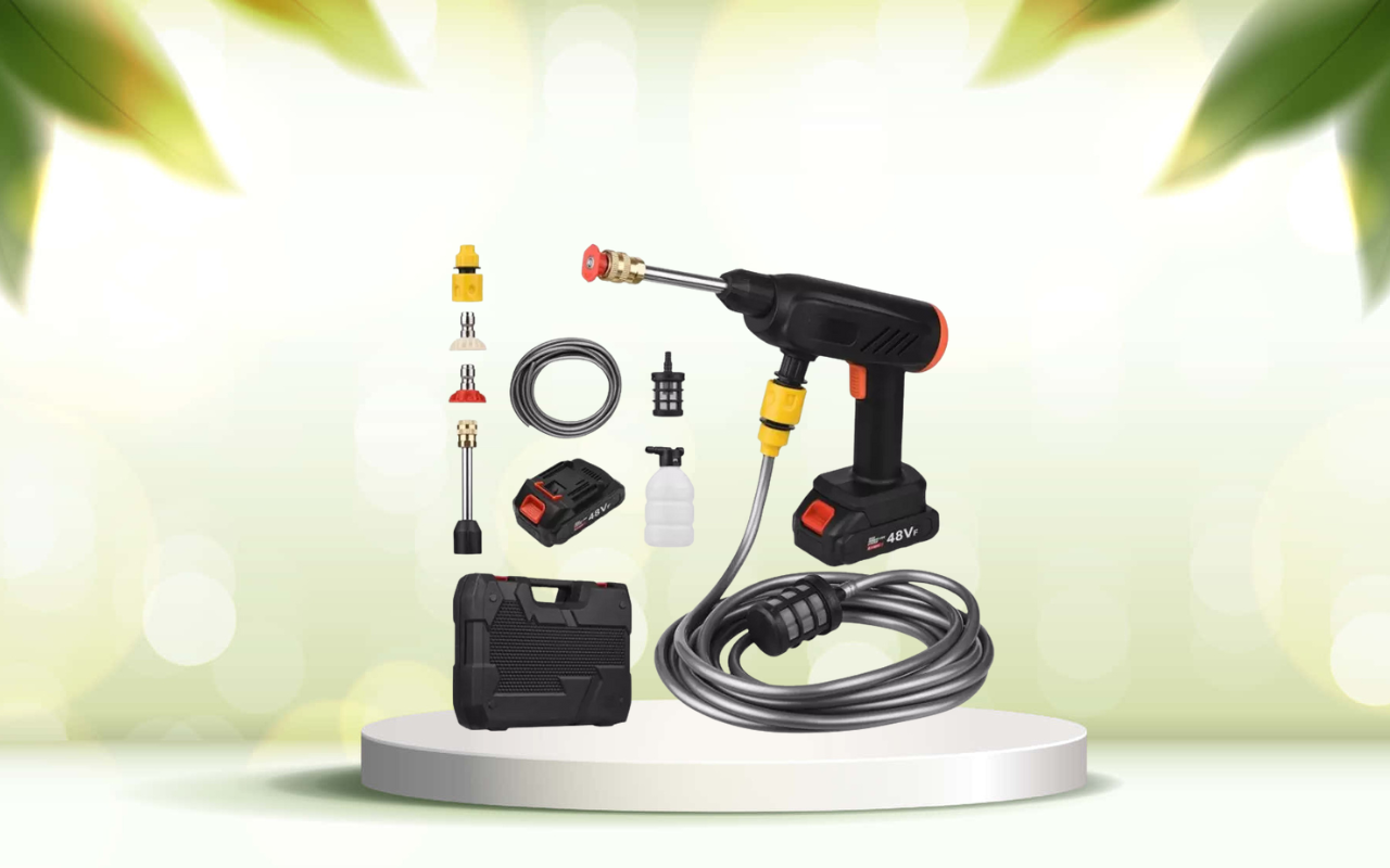 Scopri la potenza della pistola idropulitrice senza rubinetto: pulizia ovunque